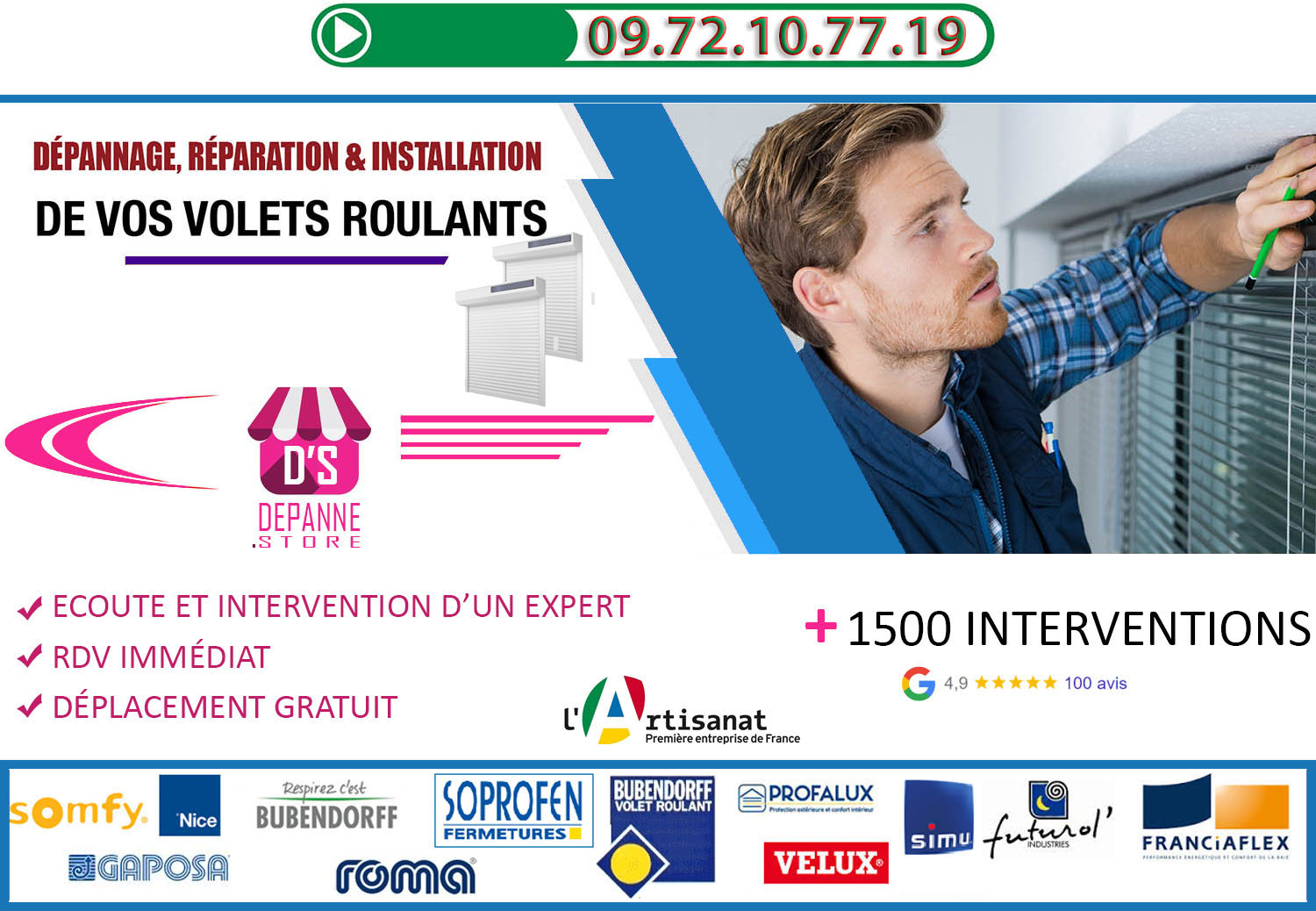 Dépannage Volet Roulant Achiet le Grand 62121